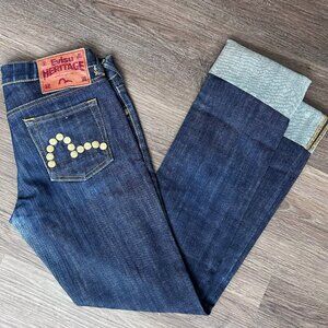 Evisu Hertiage Straight Bootcut Jeans